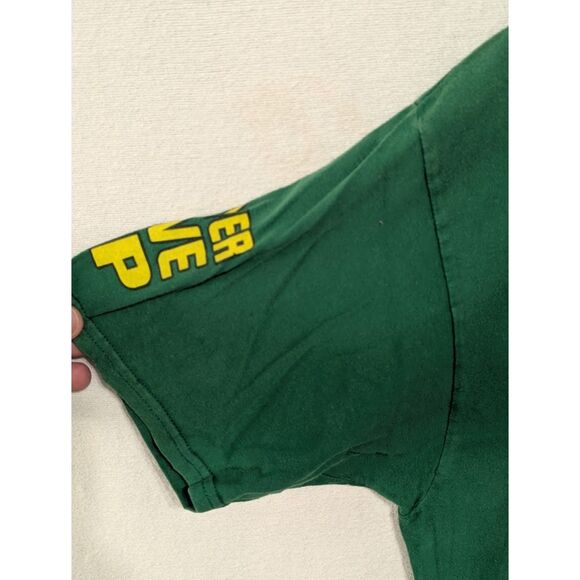 WWE John Cena Respect/U Can't See Me Green T-Shirt Size Medium - Picture 3 of 8